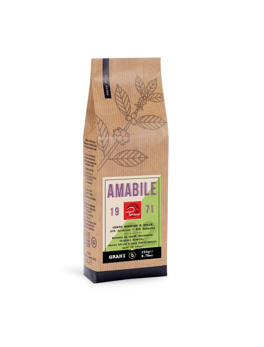 caffè amabile grani di caffè perrero